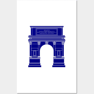 Arch of Titus (navy blue) Posters and Art